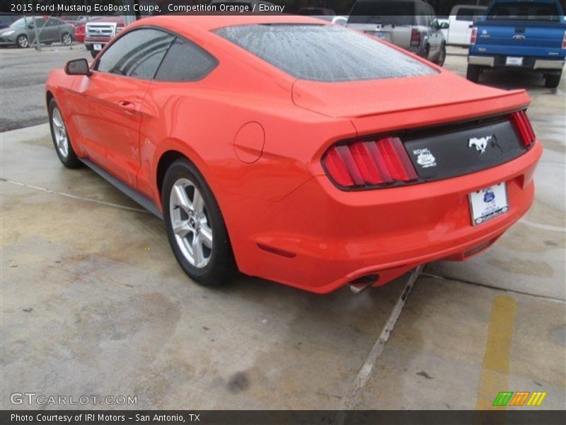 Competition Orange / Ebony 2015 Ford Mustang EcoBoost Coupe