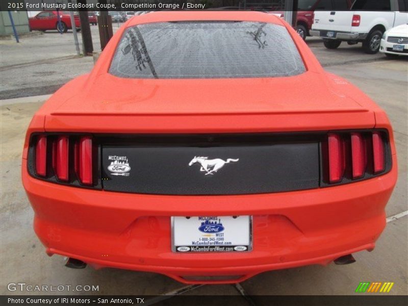 Competition Orange / Ebony 2015 Ford Mustang EcoBoost Coupe