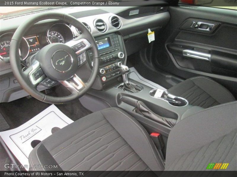 Competition Orange / Ebony 2015 Ford Mustang EcoBoost Coupe