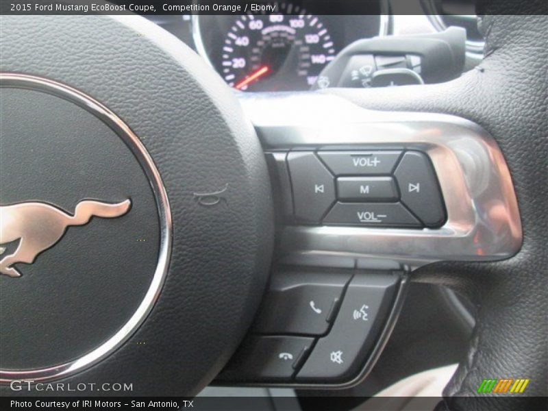 Competition Orange / Ebony 2015 Ford Mustang EcoBoost Coupe