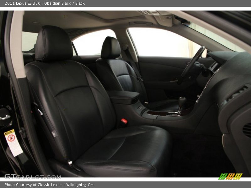 Obsidian Black / Black 2011 Lexus ES 350