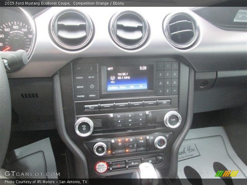 Competition Orange / Ebony 2015 Ford Mustang EcoBoost Coupe