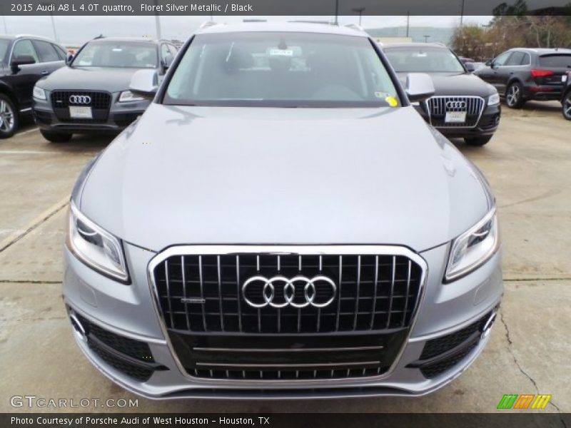 Floret Silver Metallic / Black 2015 Audi A8 L 4.0T quattro