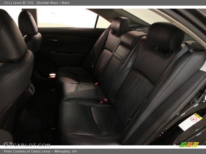 Obsidian Black / Black 2011 Lexus ES 350
