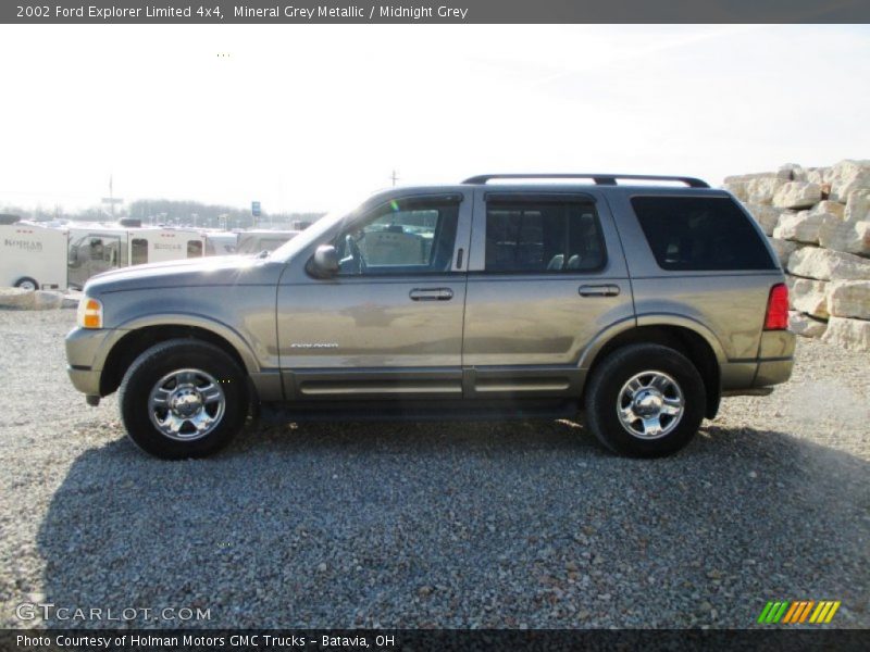 Mineral Grey Metallic / Midnight Grey 2002 Ford Explorer Limited 4x4
