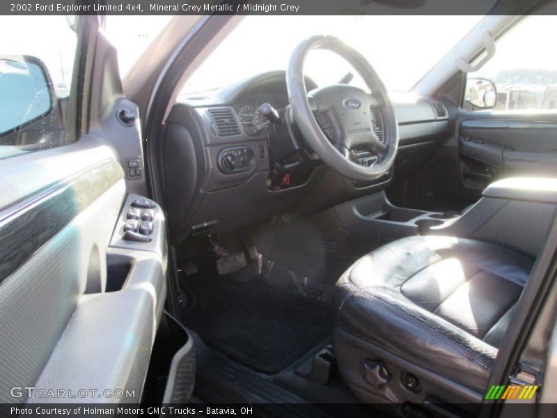Mineral Grey Metallic / Midnight Grey 2002 Ford Explorer Limited 4x4
