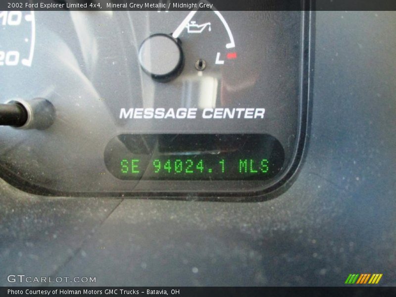Mineral Grey Metallic / Midnight Grey 2002 Ford Explorer Limited 4x4