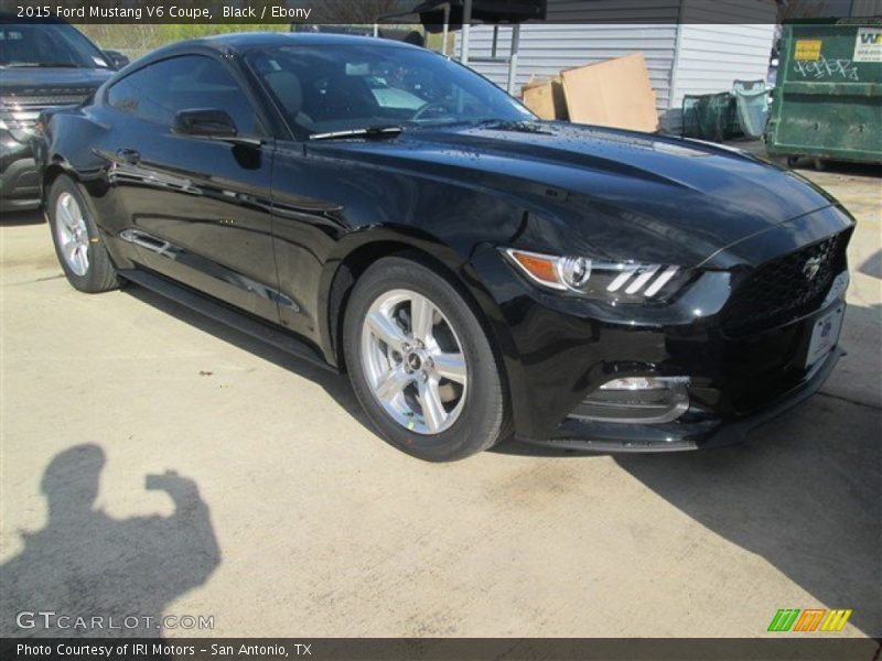 Black / Ebony 2015 Ford Mustang V6 Coupe