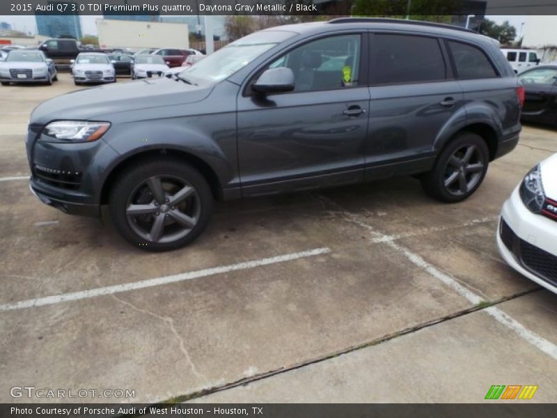 Daytona Gray Metallic / Black 2015 Audi Q7 3.0 TDI Premium Plus quattro