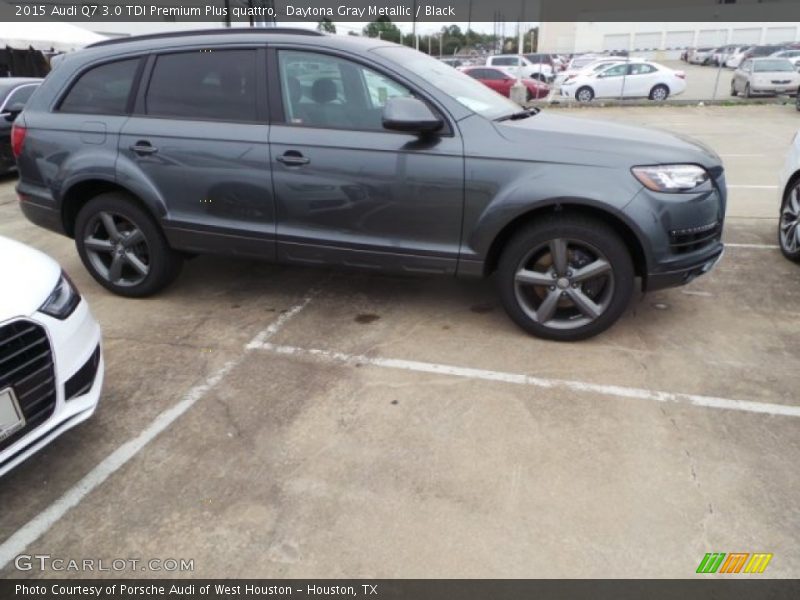 Daytona Gray Metallic / Black 2015 Audi Q7 3.0 TDI Premium Plus quattro