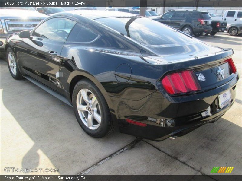 Black / Ebony 2015 Ford Mustang V6 Coupe
