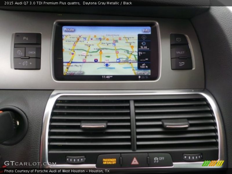 Daytona Gray Metallic / Black 2015 Audi Q7 3.0 TDI Premium Plus quattro