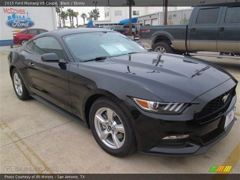 Black / Ebony 2015 Ford Mustang V6 Coupe