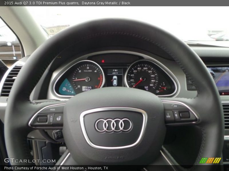 Daytona Gray Metallic / Black 2015 Audi Q7 3.0 TDI Premium Plus quattro