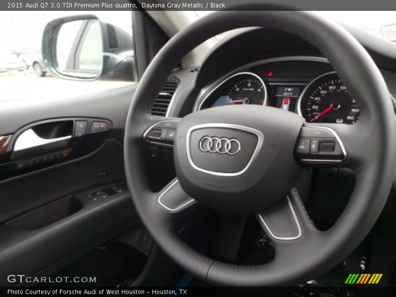 Daytona Gray Metallic / Black 2015 Audi Q7 3.0 TDI Premium Plus quattro