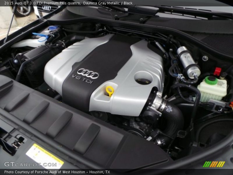 Daytona Gray Metallic / Black 2015 Audi Q7 3.0 TDI Premium Plus quattro