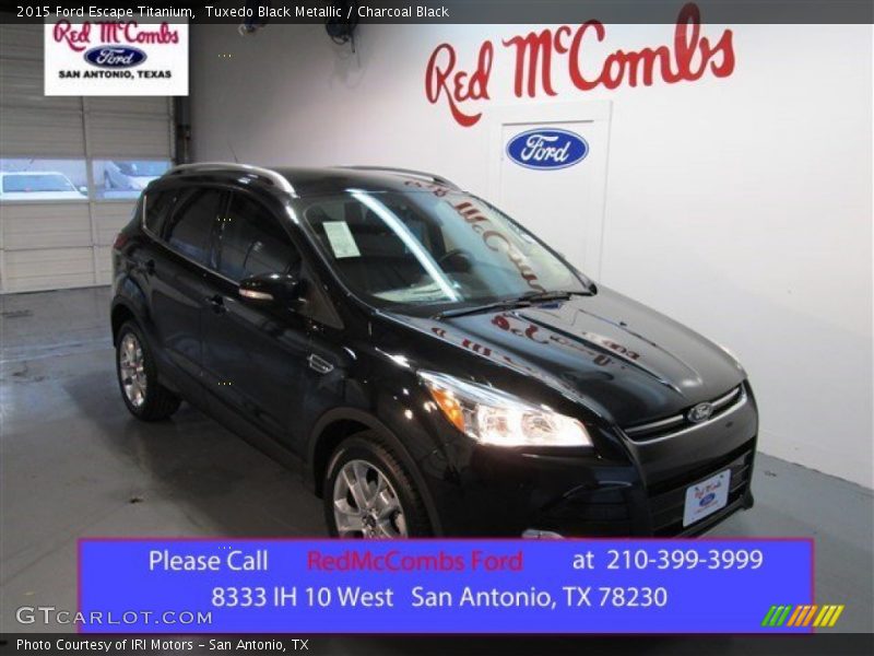 Tuxedo Black Metallic / Charcoal Black 2015 Ford Escape Titanium
