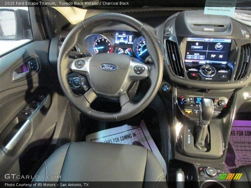 Tuxedo Black Metallic / Charcoal Black 2015 Ford Escape Titanium