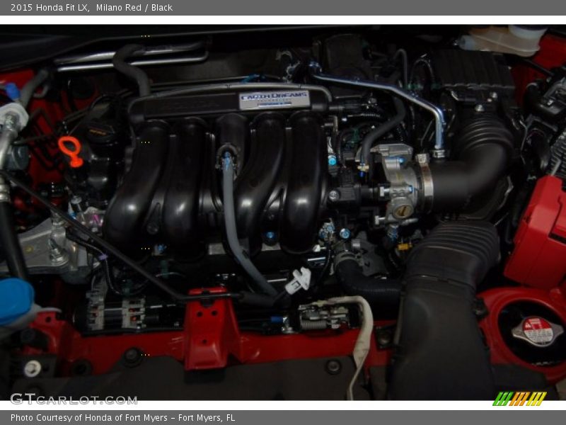 Milano Red / Black 2015 Honda Fit LX