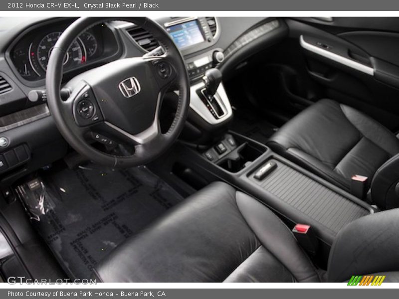 Crystal Black Pearl / Black 2012 Honda CR-V EX-L