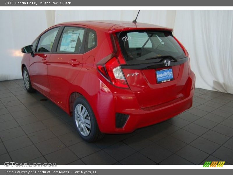 Milano Red / Black 2015 Honda Fit LX