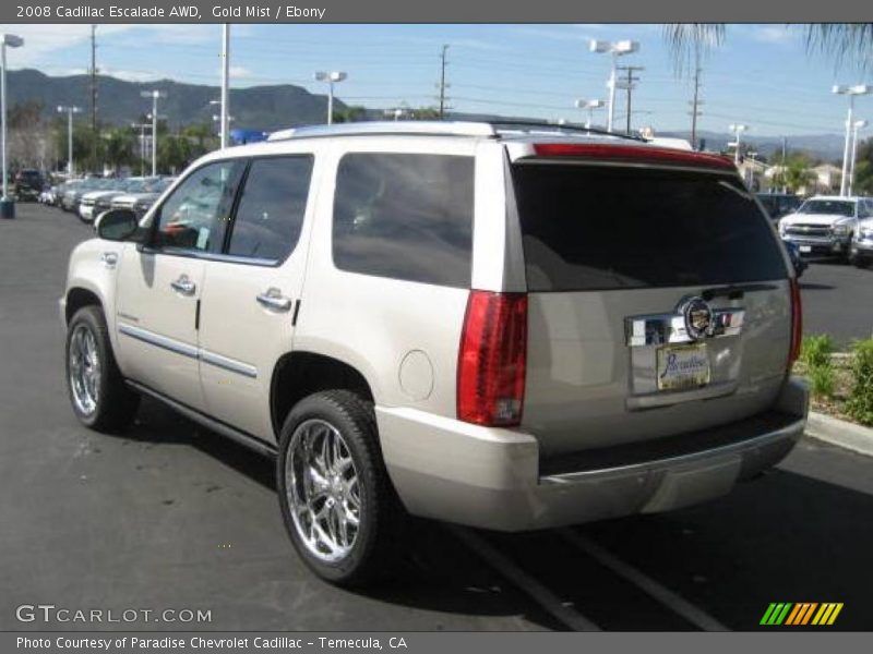 Gold Mist / Ebony 2008 Cadillac Escalade AWD