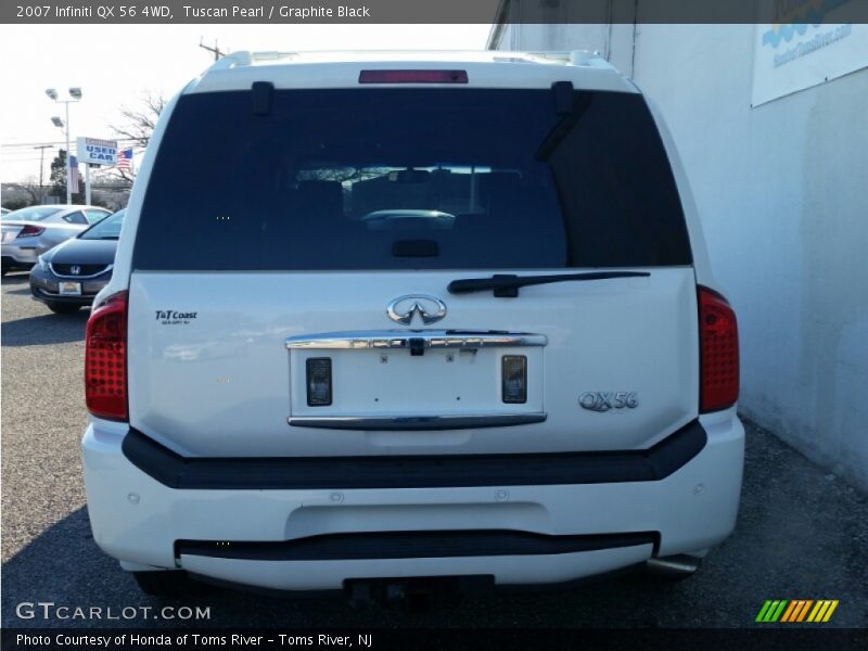 Tuscan Pearl / Graphite Black 2007 Infiniti QX 56 4WD