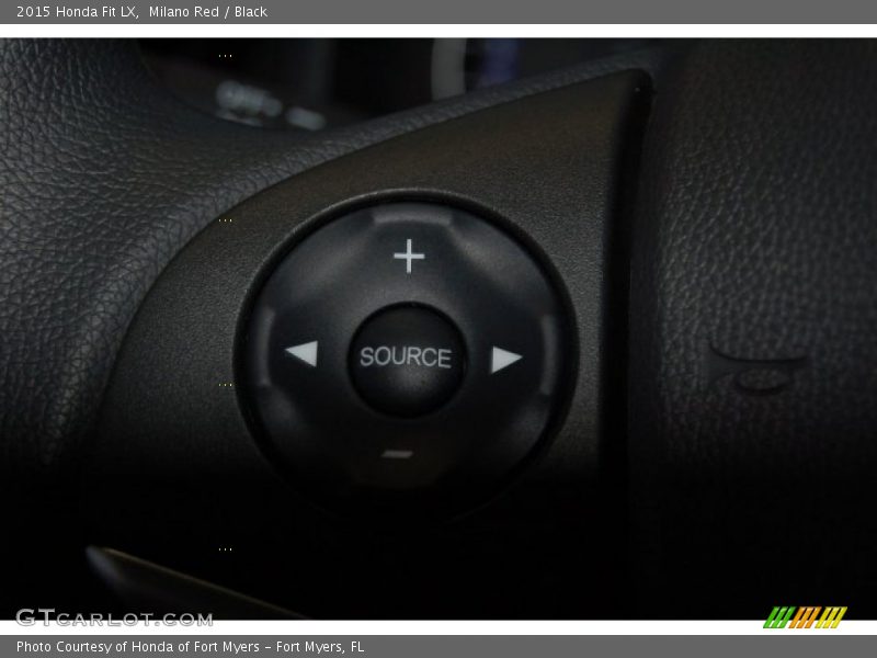 Milano Red / Black 2015 Honda Fit LX