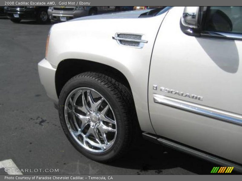 Gold Mist / Ebony 2008 Cadillac Escalade AWD