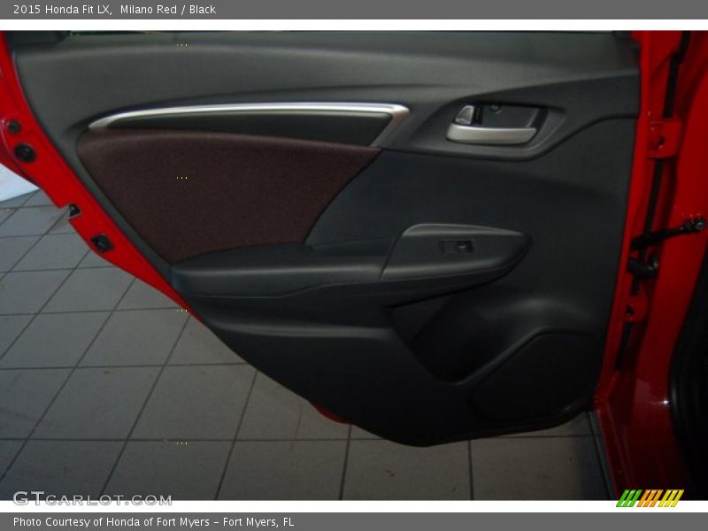 Milano Red / Black 2015 Honda Fit LX