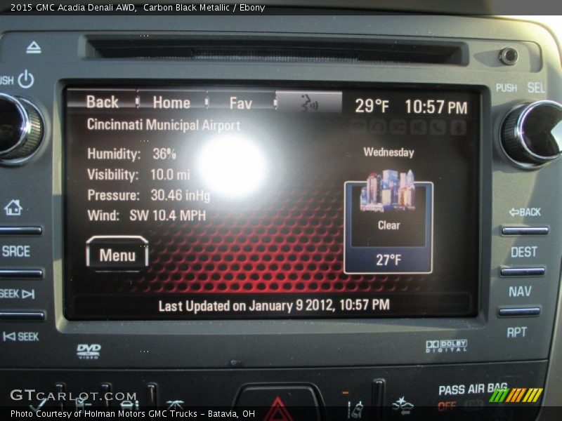 Carbon Black Metallic / Ebony 2015 GMC Acadia Denali AWD