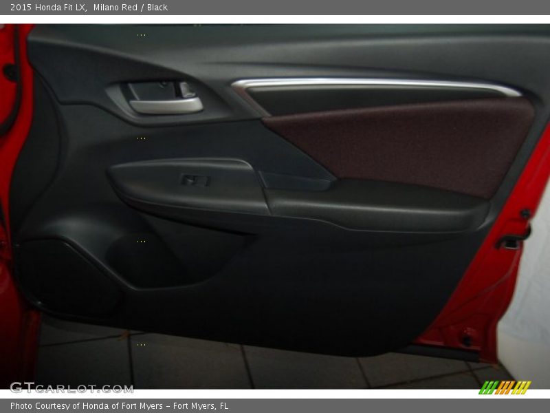 Milano Red / Black 2015 Honda Fit LX