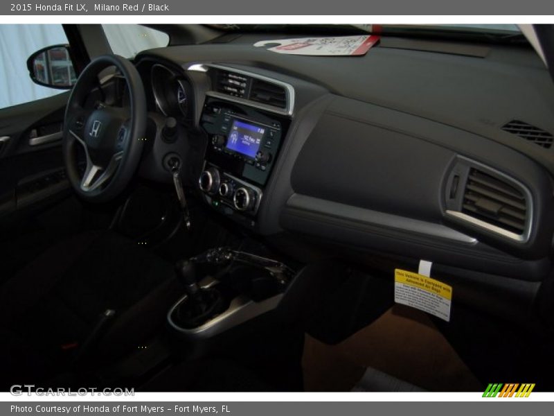 Milano Red / Black 2015 Honda Fit LX