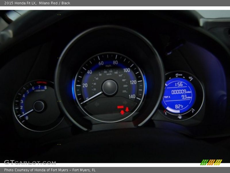 Milano Red / Black 2015 Honda Fit LX