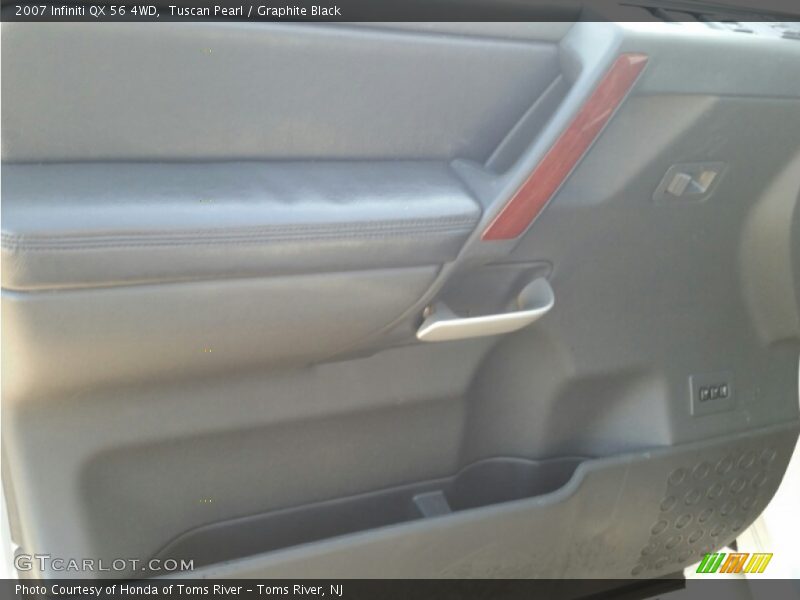 Tuscan Pearl / Graphite Black 2007 Infiniti QX 56 4WD