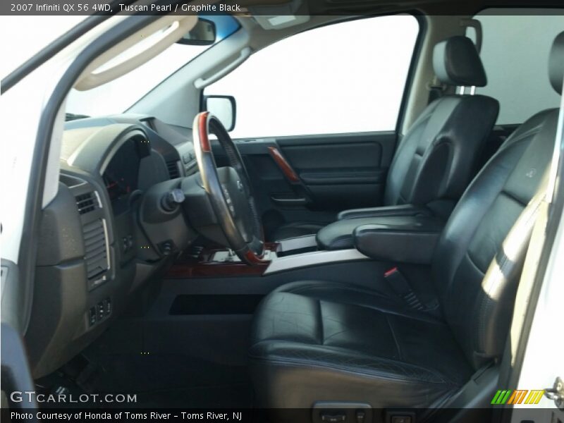 Tuscan Pearl / Graphite Black 2007 Infiniti QX 56 4WD