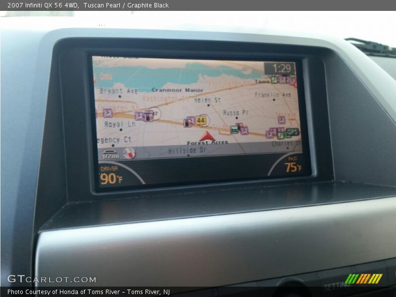 Tuscan Pearl / Graphite Black 2007 Infiniti QX 56 4WD