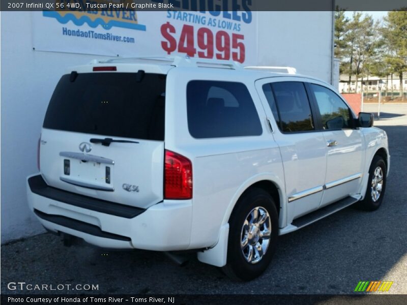 Tuscan Pearl / Graphite Black 2007 Infiniti QX 56 4WD