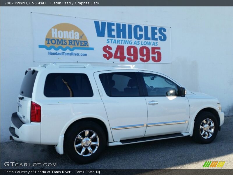 Tuscan Pearl / Graphite Black 2007 Infiniti QX 56 4WD
