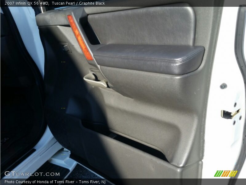 Tuscan Pearl / Graphite Black 2007 Infiniti QX 56 4WD