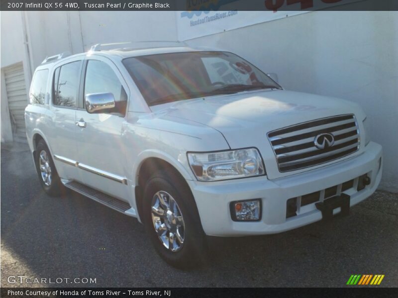 Tuscan Pearl / Graphite Black 2007 Infiniti QX 56 4WD