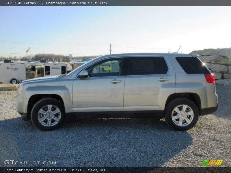 Champagne Silver Metallic / Jet Black 2015 GMC Terrain SLE