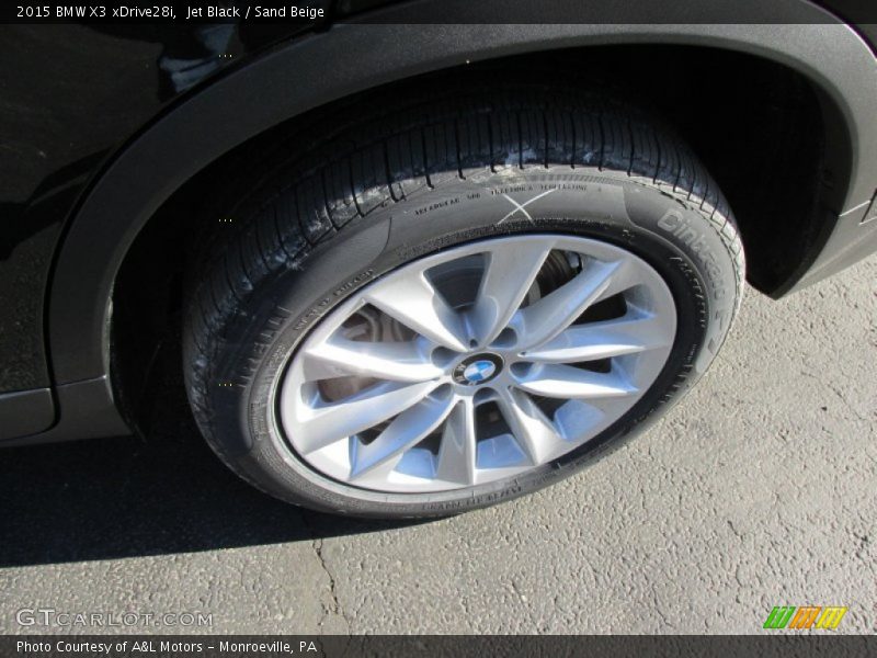 Jet Black / Sand Beige 2015 BMW X3 xDrive28i