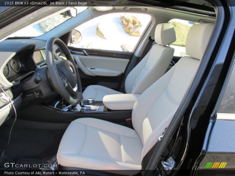 Jet Black / Sand Beige 2015 BMW X3 xDrive28i