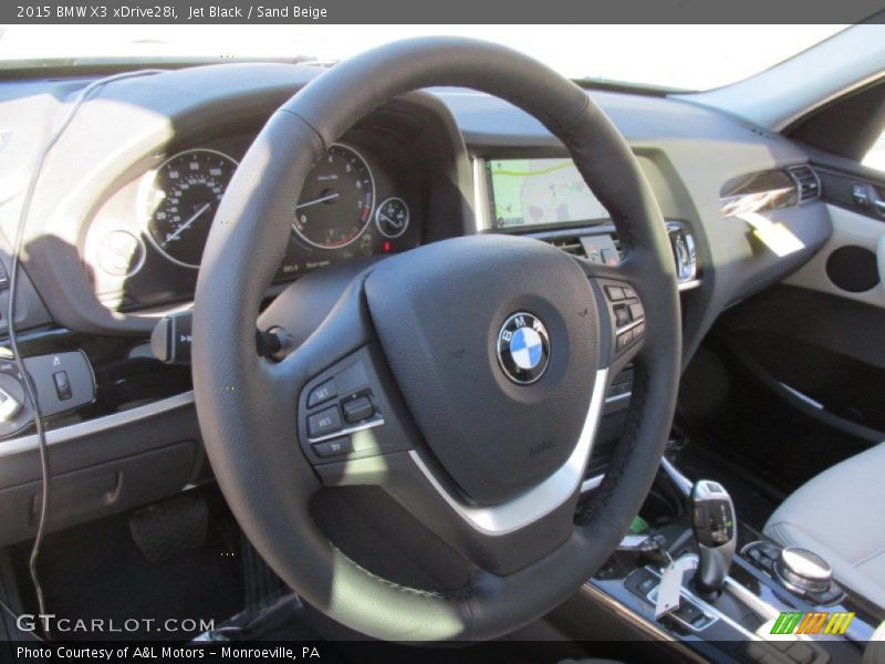 Jet Black / Sand Beige 2015 BMW X3 xDrive28i