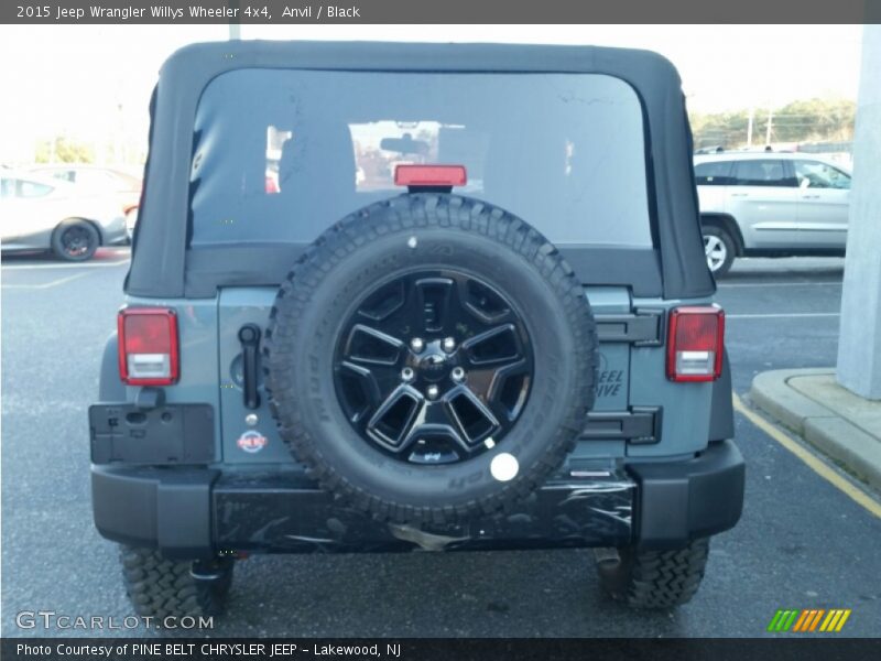 Anvil / Black 2015 Jeep Wrangler Willys Wheeler 4x4
