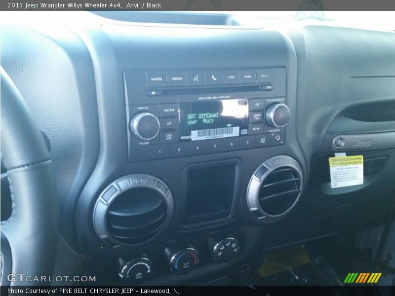 Anvil / Black 2015 Jeep Wrangler Willys Wheeler 4x4