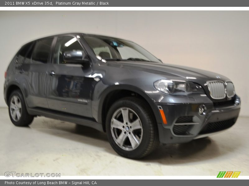 Platinum Gray Metallic / Black 2011 BMW X5 xDrive 35d