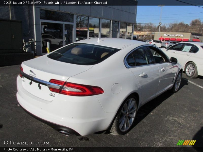 Polaris White / London Tan/Warm Charcoal 2015 Jaguar XF 3.0 AWD