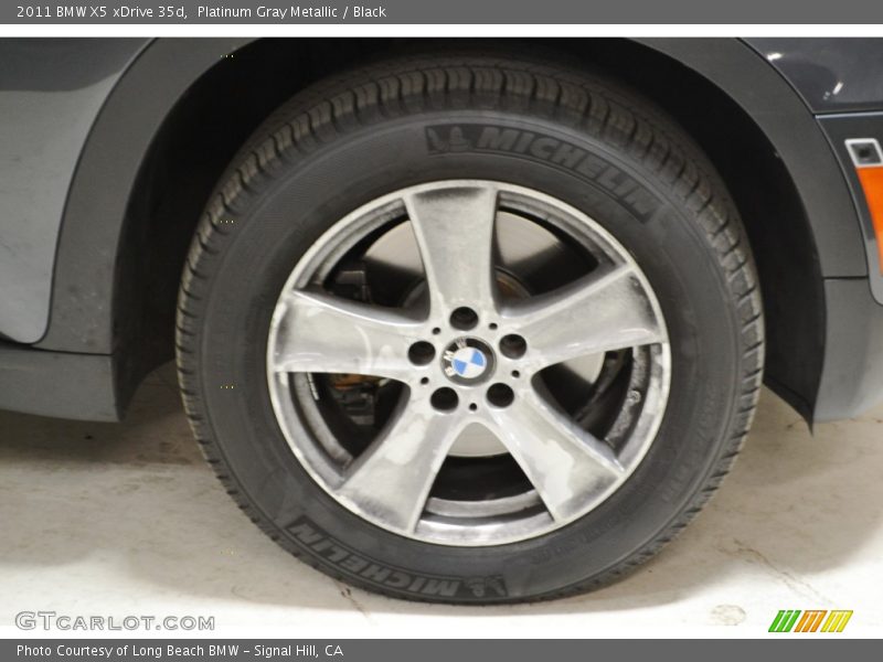 Platinum Gray Metallic / Black 2011 BMW X5 xDrive 35d